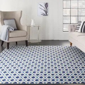 Nourison Grafix Retro Hexagonal Lattice Indoor Rug