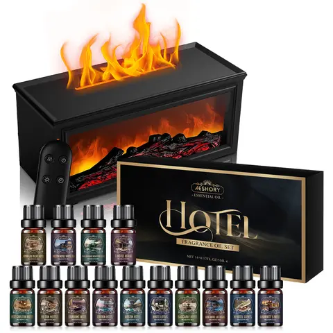 Aeshory 14-Piece Luxury Scented Oil Set - Remote Control Aromatherapy Diffuser, Long-Lasting Aroma Blends, All Seasons Home Fragrance, Ideal Any Occasion Birthday/Christmas Gifts for Him, Campground Use