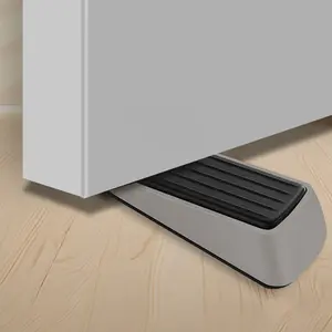 Strong Metal Door Stopper, Door Wedge, High-Quality Zinc and Rubber, Anti-Collision, Windproof, Non-Slip, Home and Office Use