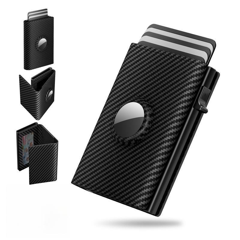 Men's RFID-Blocking Business Card Holder – Slim Durable Wallet, 6-9 Card Capacity | ID Window, Trendy Mini Purse Gift for Boyfriend.by