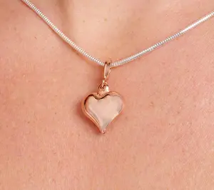 UltraFine 950 Silver Motif Enhancer Charm 18K Rose Plated