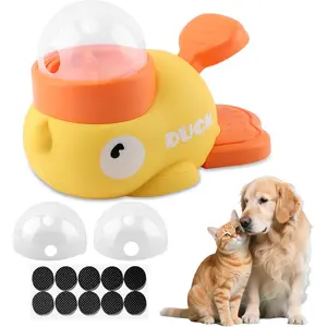 Interactive  Dispenser, Duck-Shaped Slow Feeder  Puzzle for Small Medium Dogs & Cats,   Dispenser  Duck-Shaped