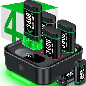 6x3600mWh Rechargeable  for X-1/Series X|S Controllers, X-Series X Controller  Charger Station for X-1/ S/ X/Elite(6 Packs)