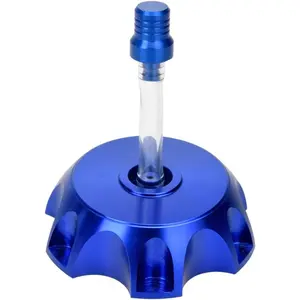 CNC Aluminum Gas Fuel Tank Cover Cap with Breather Valve For 50cc 70cc 90cc 110cc 125cc 140cc 150cc 160cc SSR Pit Dirt Motor Bike Blue