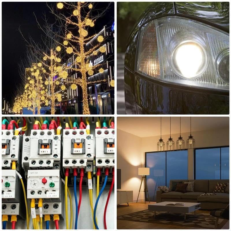 60pcs Double-Wire Plug-in Connector with Locking Buckle, Quick-Clip Fasteners Multi-Purpose Snap-On Blocks for Strip Lights DIY Crafting, Low-Voltage Decor & Model Kits