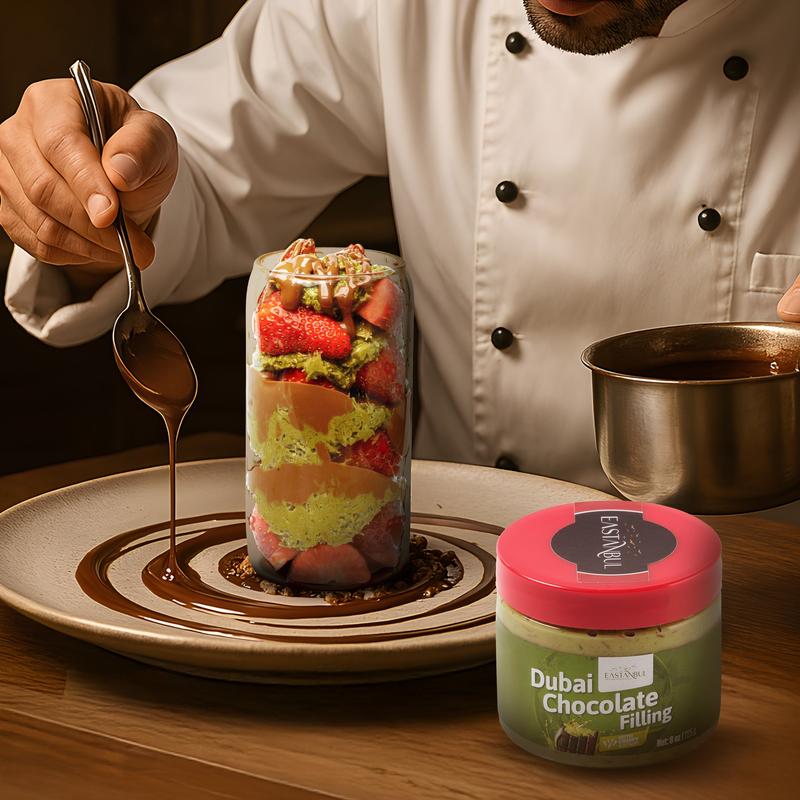 Eastanbul Dubai Chocolate Bar Mixture,Chocolate Bar Pistachio Filling, 8oz