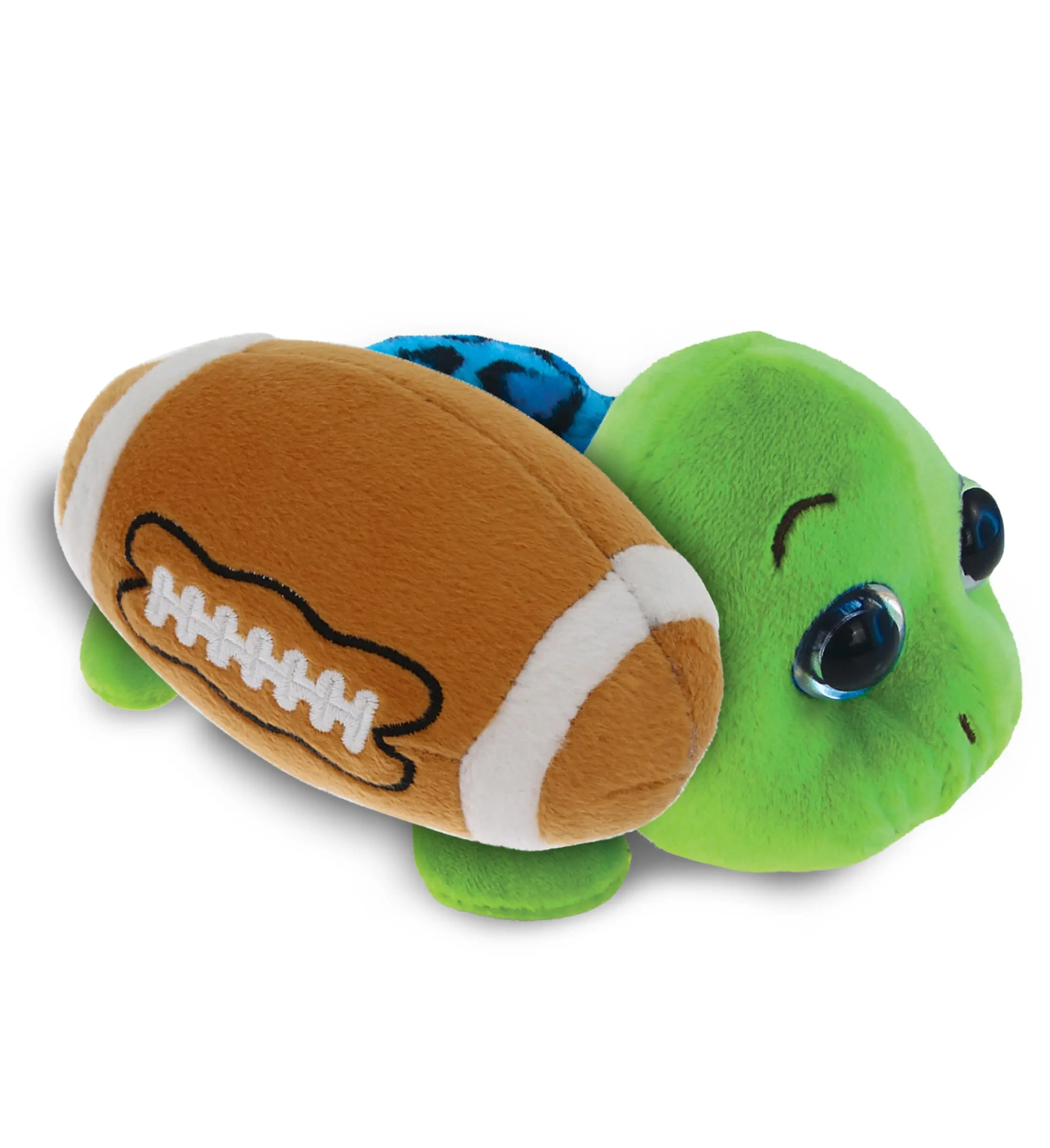 BIG EYE 6' PLUSH - BLUE SHELL SEA TURTLE With Football Plush