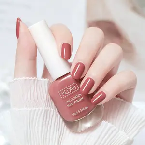 pink brown Nail Polish 1PCS(0.35fl.oz) - Water-based Manicure Nail Polish, Nail Care. No LED Lamp Needed, Quick-drying, Long-lasting, Peelable Nail Polish, Suitable for At-home DIY Nail Art. An Ideal Gift for Spring And events.