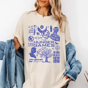 Vintage The Hunger Games Doodle Art Shirt, The Hunger Games Merch, Ballad Of Songbirds, Hunger Games, Sunrise On The Reaping