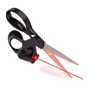 PROFESSIONAL LASER GUIDED SEWING SCISSORS FOR HOME CRAFT WRAPPING GIFT FABRIC SEWING CUT STRAIGHT FAST FOR FABRIC PAPER CRAFTS | UPGRADED ERGONOMIC HANDLE