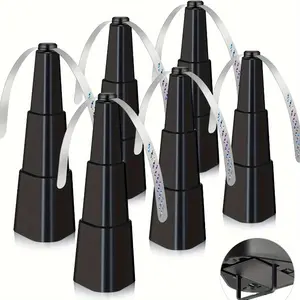 Fly Fans for Tables, Fly Repellent Fan for Indoor/Outdoor, Food Fans to Keep Flies Away for Party, BBQ, Home, Picnics, Travel, Portable and Easy Use 6 Pack (Black) Set