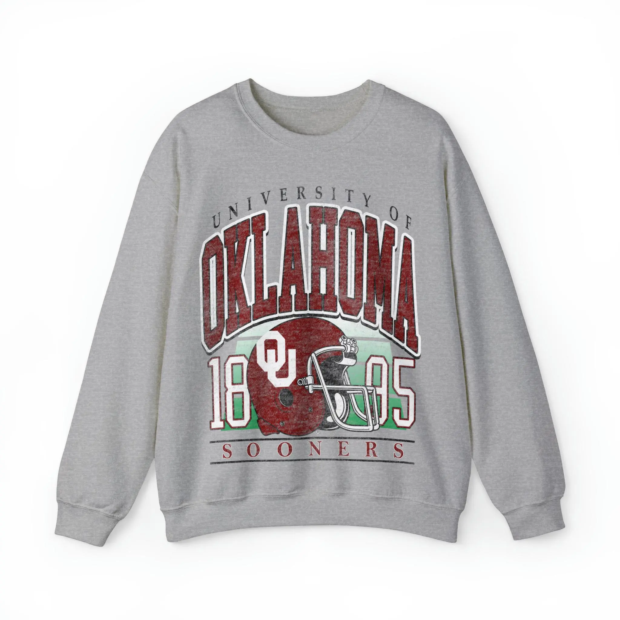 Oklahoma 1895 College Football Unisex Cotton Sweatshirt, College Unisex Sweatshirt
