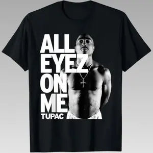 Tupac All Eyez On Me T-Shirt, Vintage TuPac Graphic Tee,  Rapper Shirt, Hip Hop 90s Legends Shirt
