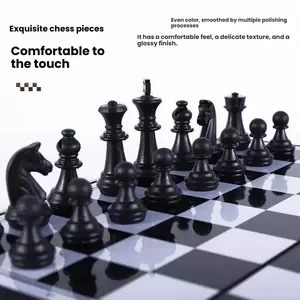 Magnetic Chess Set, Large Folding Chess Board, Portable Travel Chess Game for Kids Adults, Educational Strategy Board Game, Children's Day Gift
