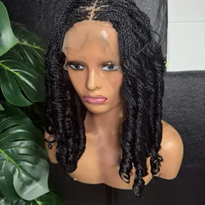 Twist Braided Wig - Black, Stylish, and Comfortable