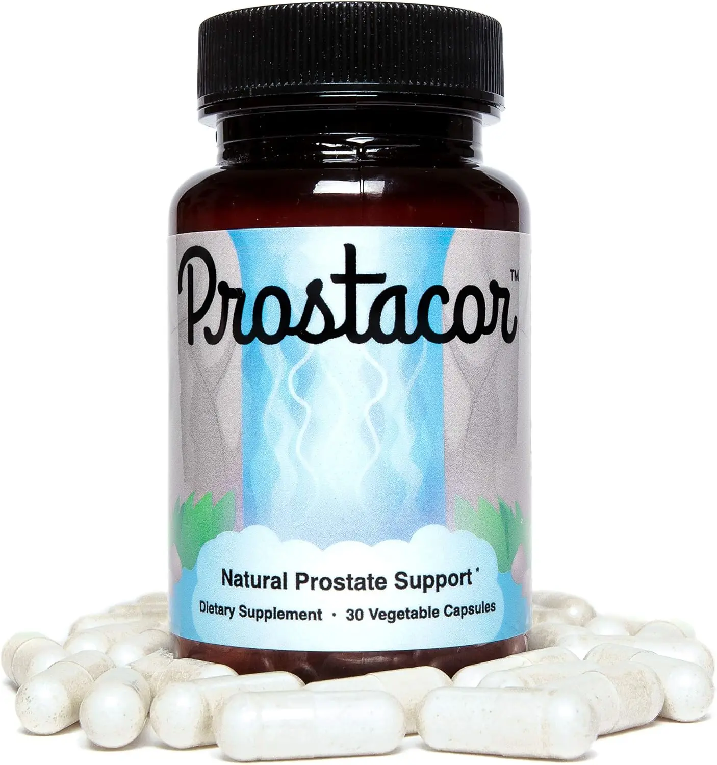 Prostacor Natural Prostate Support Supplement Non-GMO Vegan Gluten-Free 30 Vegetable Capsules | Healthcare Vitamin Edible Dietary Optimum
