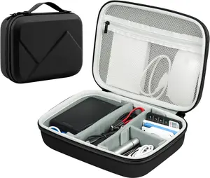 EVA Electronic Accessories Storage Case Large Shockproof Waterproof Storage Bag for Electronics Organizer Portable Cable Storage Bag for Travel or Work