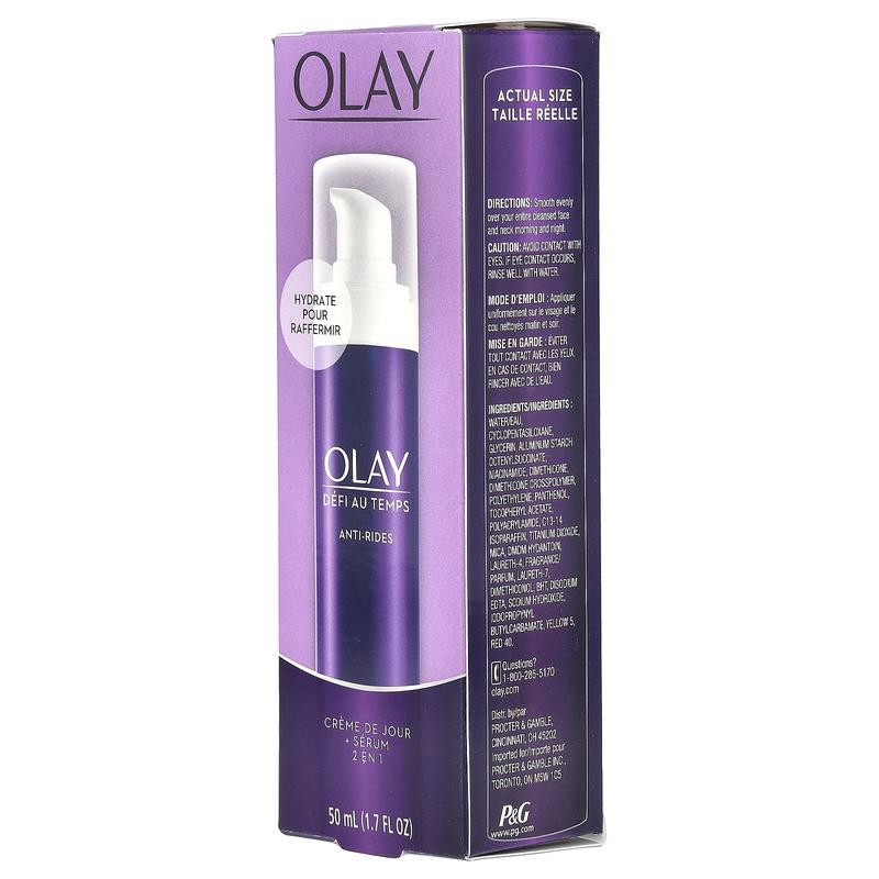 Olay Age Defying, Anti-Wrinkle, 2 in 1 Day Cream + Serum, 1.7 fl oz (50 ml)