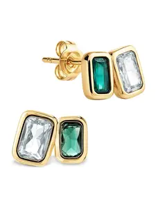 Thelma Emerald Duo Studs Thelma Emerald Duo Studs