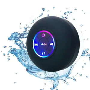 LED Bathroom Speaker - Portable USB Chargable Audio Device with LED Lights, Waterproof Design & Hands-Free Operation for Audio Enhancement - Charging