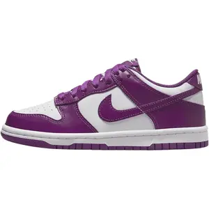 Youth Nike Dunk Low White/Viotech-White (FB9109 110) (GS)