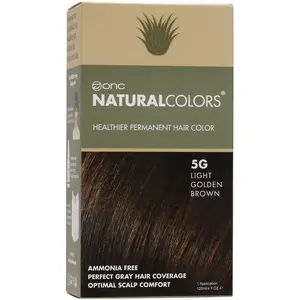 5G Light Golden Brown Heat Activated Hair Dye With Organic Ingredients 120 mL / 4 fl. oz.