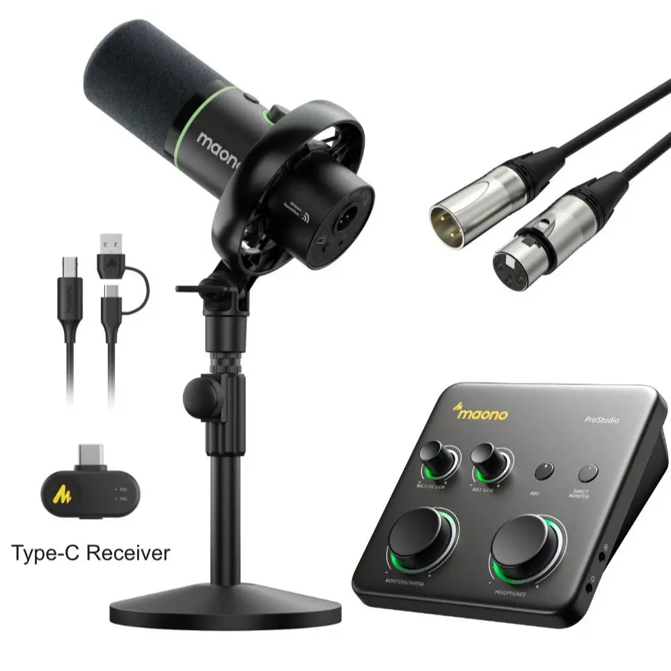 PD200WT Mic+P1 Bundle