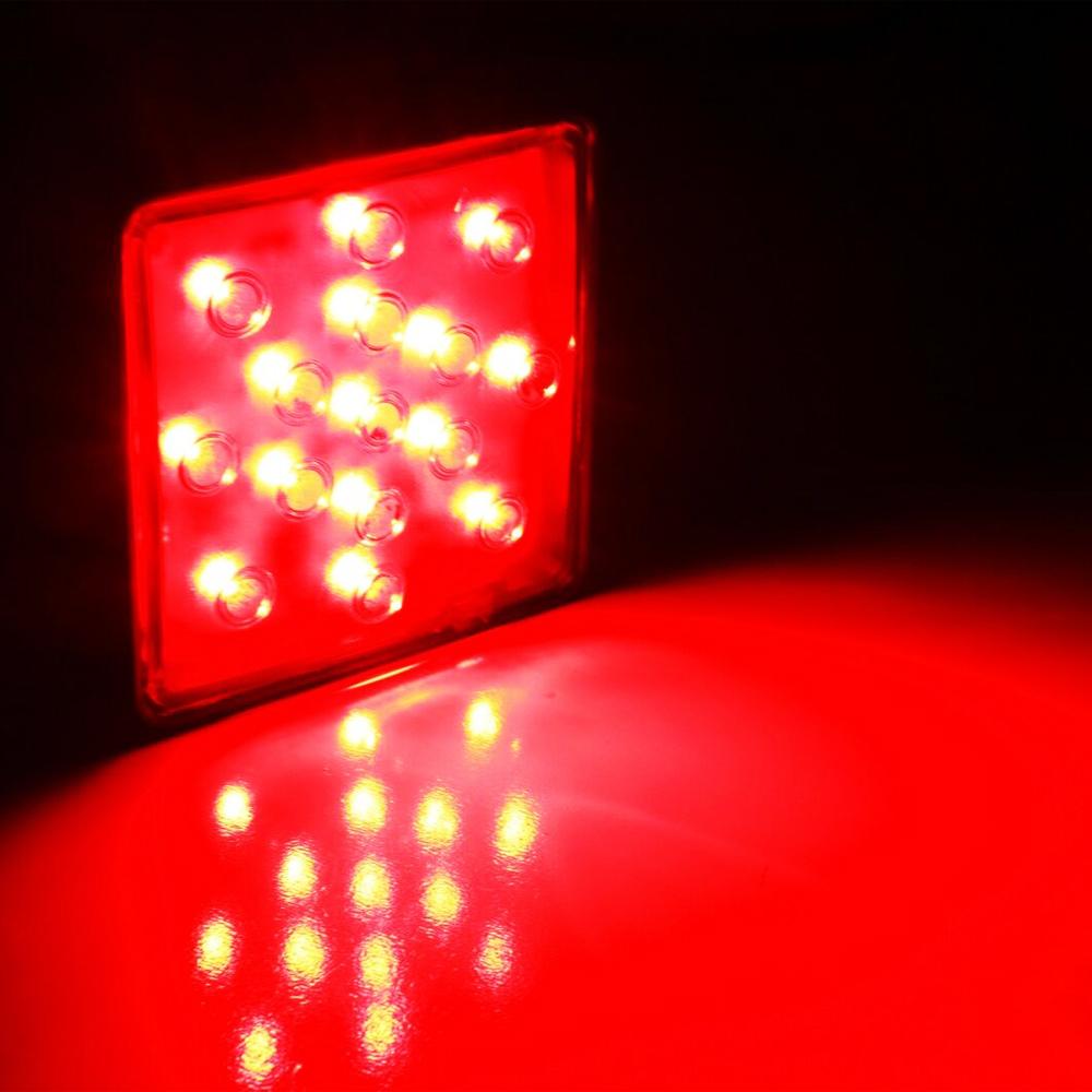 AUXITO Smoked Lens 15-LED Brake Light Trailer Hitch Cover Fit Towing & Hauling 2" Size