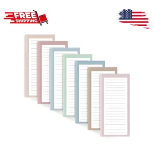 7 Pack Magnetic Notepads for Refrigerator, 30 Pages/Book