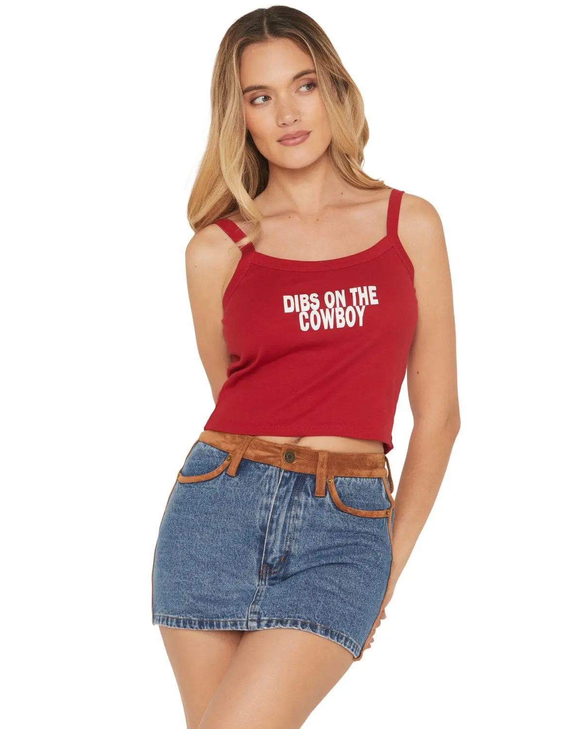 Blended Women's Women'S Dibs On The Cowboy Graphic Tank - Dnv86s7-046Ebb