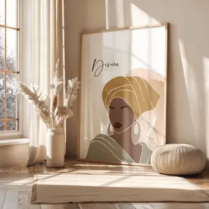 African American Wall Art, Printable Wall Decor  Poster, Unframed - 5 size, 8x12  to 27x40