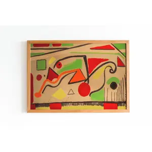 Tom Haverford Abstract Art Painting Poster