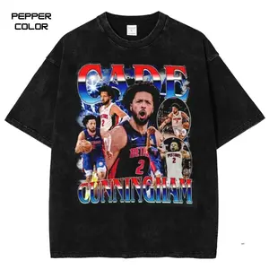 Vintage Cade Cunningham Graphic Tee, Basketball Classic T-Shirt, Game Day Shirt,Unisex Streetwear Tee, cotton crewneck shirt,Trending, All Size, Gift Basketball fans