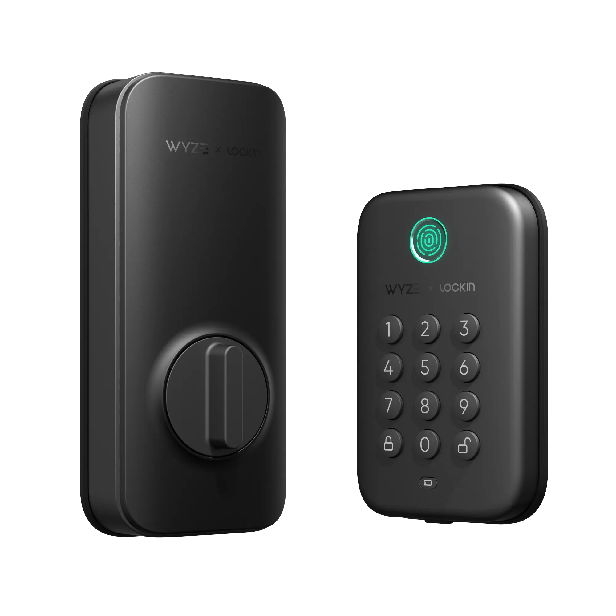 Wyze Lock Bolt — Fingerprint Keyless Security Lock, Smart Bluetooth Deadbolt Replacement, IPX5 Weatherproof, Auto-Lock, Smartphone Control