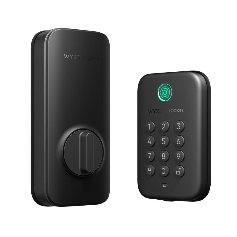 Wyze Lock Bolt — Fingerprint Keyless Security Lock, Smart Bluetooth Deadbolt Replacement, IPX5 Weatherproof, Auto-Lock, Smartphone Control