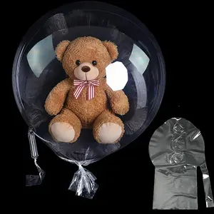 Large Clear Balloons for Stuffing - 20Pack Big Extra Wide Mouth 30 26 inch Bobo Balloons for Stuffing, Bulk Transparent Balloon For Valentine's Day Birthday  Showers Prom Party Decorations