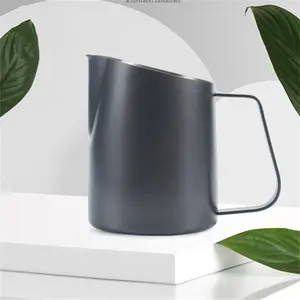 1pc Espresso Steaming Pitcher, Espresso Milk Frothing Pitcher Stainless Steel, Coffee Latte Art Cup