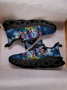 K-Pop Hunter Theme Kids Casual Shoes, Sporty Breathable Shoes, Breathable Textile Upper, Lightweight Eva Sole, Unisex All Seasons Sneakers, Perfect Gift