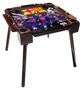 Domino Table – Historic Players and Official Crest – Ideal for Fans, Collectors, and Football Enthusiasts - Mesa de Domino