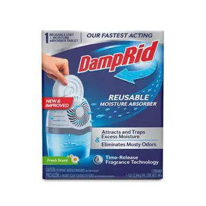 WL01 DampRid Drop-In Tab Moisture Absorber Starter Kit, Fresh Scent. Household Perfume