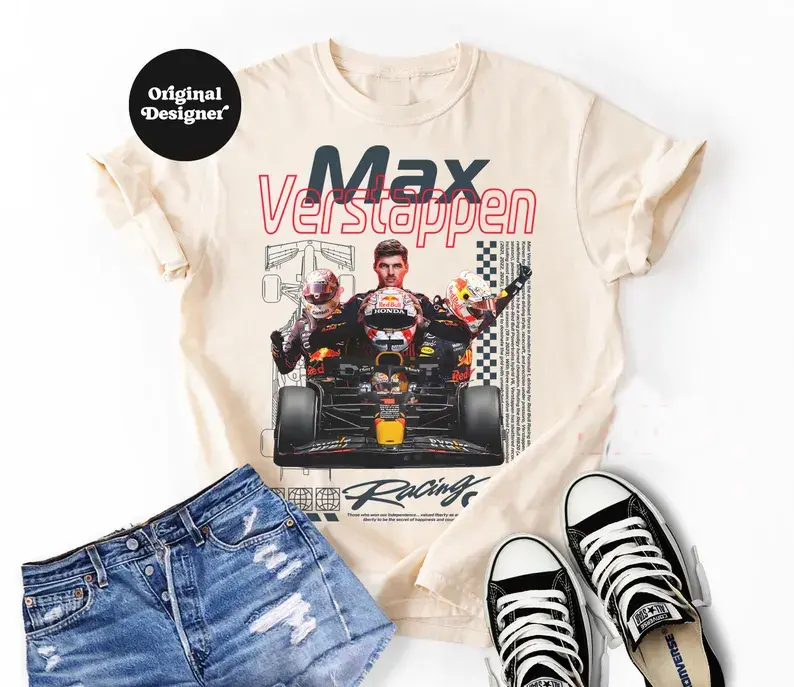 Vintage 90s Max Verstappen Shirt Homage Retro Classic Graphic Tee Bootleg Unisex Sport Sweatshirt Gift - Racing Shirt