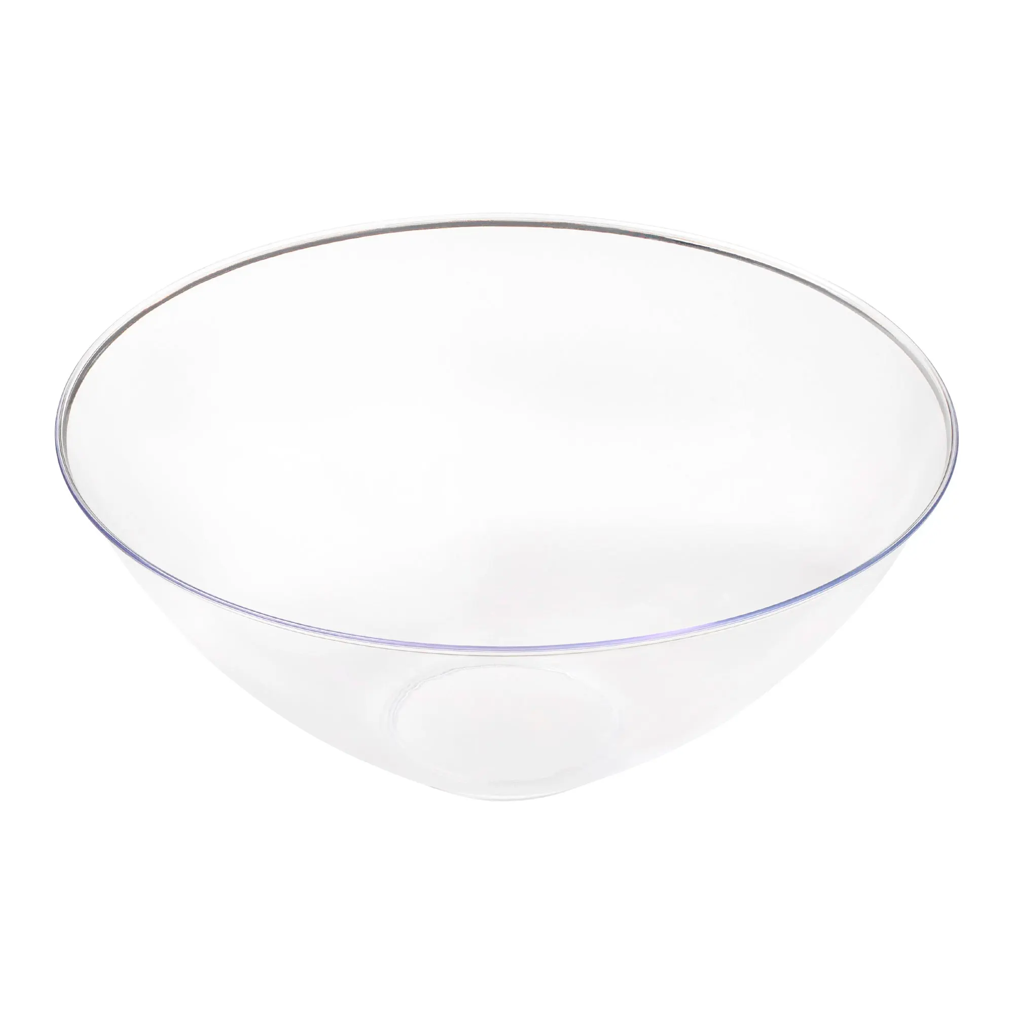 Solid Clear Organic Round Disposable Plastic Bowls (32 oz.)