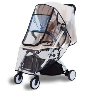 Stroller Rain Cover, Universal Stroller Accessory, Baby Travel Weather Shield, Windproof and Waterproof, Protect from Dust and Snow