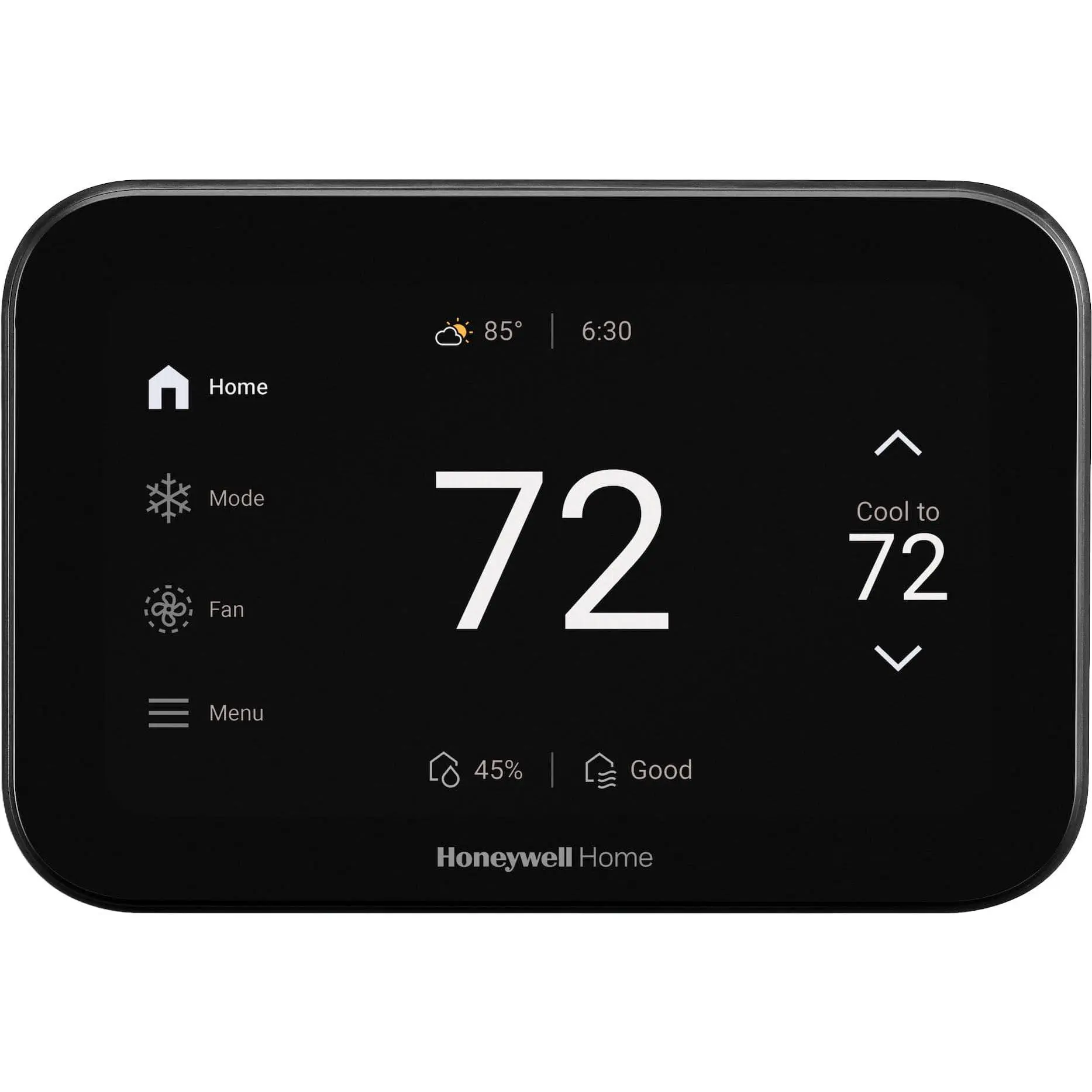 Honeywell Home - X8S Smart Thermostat with Video Doorbell Compatibility, and IAQ Control - Black