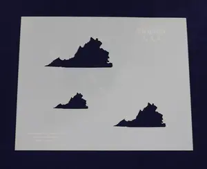 State of Virigina Stencil - 2 Inch , 3 Inch , 4 Inch