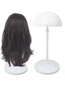 Adjustable Wig Headform Stand, Mannequin Head Stand, Portable Non-Slip Wig Holder, DIY Hat Display Rack, Multiple Styles Travel Storage Box, Wig Accessories