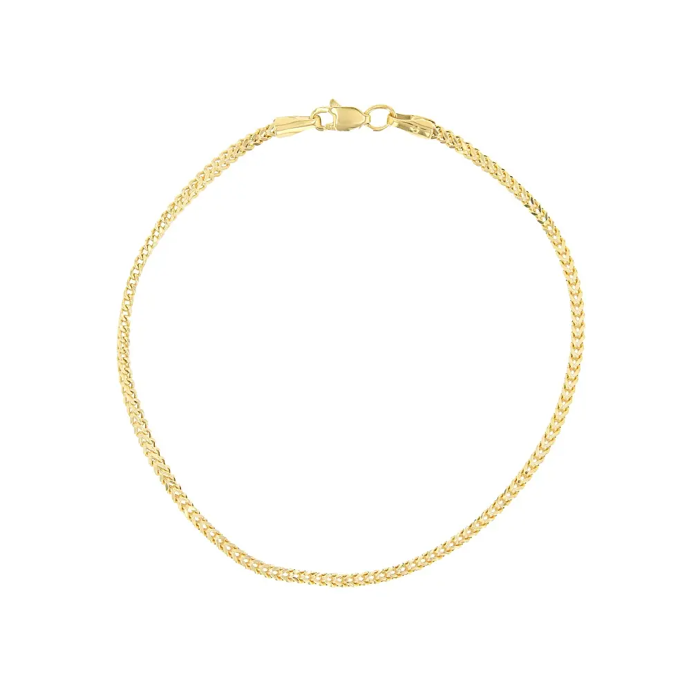 JTV 14k Yellow Gold 1.85 Franco Link Bracelet