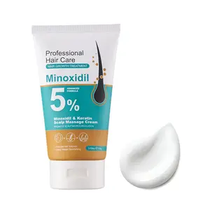 5% Minoxidil Hair Growth Scalp Massage Cream with Keratin & Ginger Extact Prevents Loss Repairs Follicles Promotes Fast Regrowth Strengthens Roots