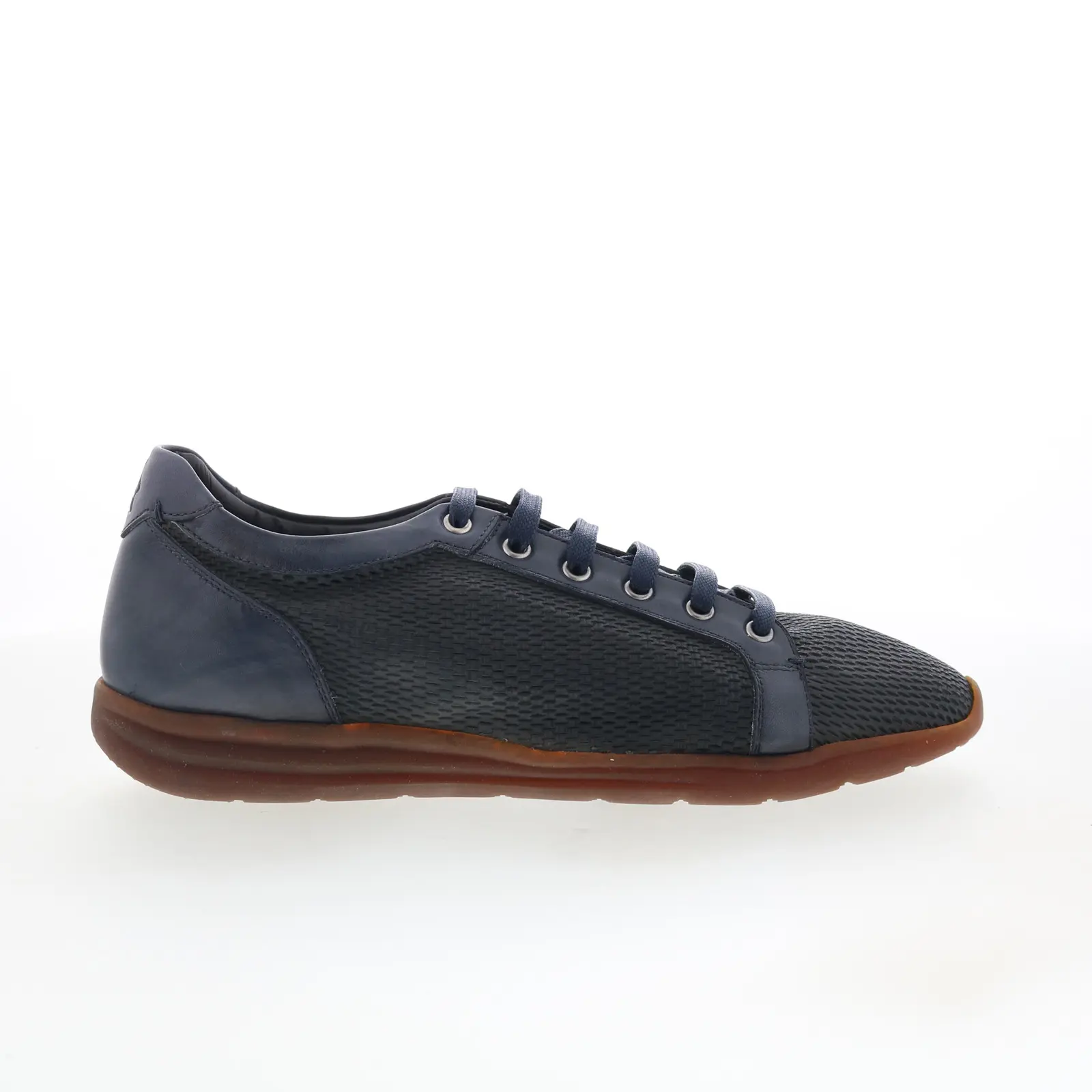 Di Bianco Binetto Mens Black Mesh Lace Up Lifestyle Sneakers Shoes