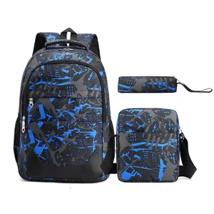 Camouflage Backpack Set, Couple Casual Travel Bag, Waterproof Durable Material, Student Book Bag, Large Capacity, Adjustable Straps